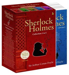 Sherlock Holmes (Set of 5 Books) "A Scandal in Bohemia", "the Red-Headed League", "A Case of Identity", "the Boscombe Valley Mystery", "the Five Orange Pips", "the Advanture of the Engineers's Thumb", "the Man with the Twisted Lip", "the Adventure of the Blue Carbuncle", "the Adventure of the Noble Bachelor": "The Adventure of the Six Napoleons", "The Adventure of the Greek Interpreter", "The Adventure of the Empty House", "The Adventure of the Norwood Builde", "The Adventure of the Solitary Cyclist", "The Adventure of the Missing Three-Quarter", "The Adventure of the Abbey Grange", "The Adventure of the Dancing Men", "The Adventure of the Three Students", "The Adventure of the Golden Pince-Nez"