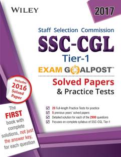 SSC - CGL - Exam Goalpost - Tier-1 (2017)  - Includes 2016 Solved Papers & Practice Tests First Edition