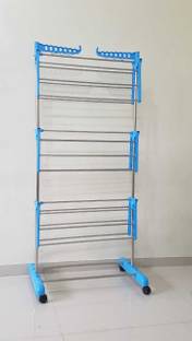 SUNDEX Steel Floor Cloth Dryer Stand SINGLE PIPE- HEAVY DUTY
