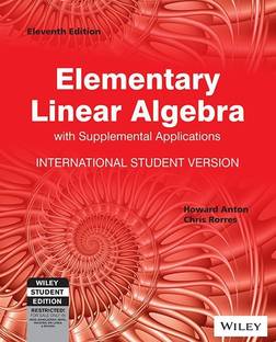 Elementary Linear Algebra with Supplemental Applications, Isv