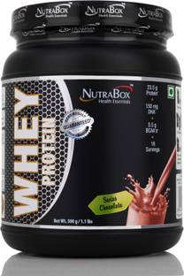 NUTRABOX Whey Isolate & Whey Concentrate Protein, DHA & MCT Enriched Pre / Post Workout Gym Supplement 100% Whey Protein