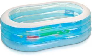 INTEX Oval Whale Fun Inflatable Swimming Pool