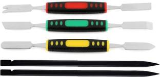 PagKis Set Of 3 Dual End Metal Spudgers Prying Scraper And 2 Fiber Plastic Esd Safe Pry Sticks Hand Tool Kit