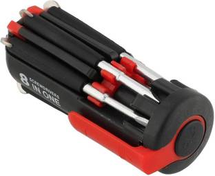 BERRIN Multi Portable 8 In One Tool Kit With LED Light Standard Combination Screwdriver Set