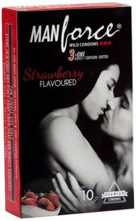 MANFORCE Combo Pack Strawberry 10s and free 4 tab (100mg) with every order Condom