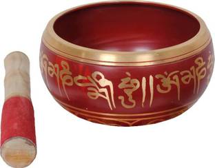 VR Creatives Tibetan Singing Bowls for Meditation and Home Decorative Diameter 10 CM Decorative Showpiece  -  6.5 cm