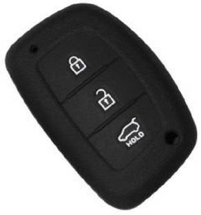 Jadebin Silicone Key Cover for Hyundai Creta, i20 Elite/Active Flip Keys Car Key Cover