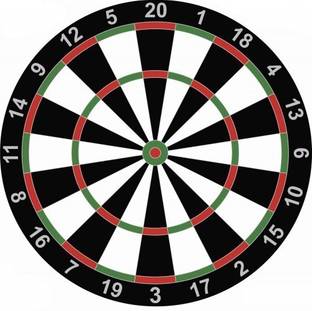 SSD ARROW DART BOARD Game Double Sided - Size 12 inches with 4 free darts Dart Board Game