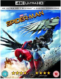 Spider-Man: Homecoming (4K UHD + Blu-ray + Digital Download) (2-Disc Set) (Slipcase Packaging + Region Free + Fully Packaged Import)
