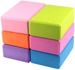 FLYNGO 2 Set Yoga Blocks EVA Foam Exercise Bricks Yoga Blocks