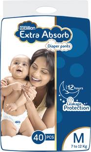 Billion Extra Absorb Diaper Pants - M