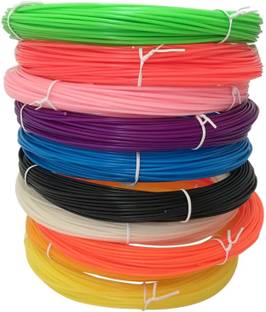 Medonna shoppe Broom wire for basket, Flower vases Making, craft works, pack of 10 Colours , Each 80 mtrs