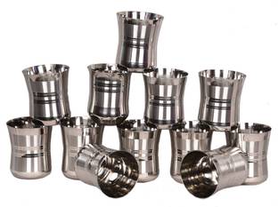 LIMETRO STEEL (Pack of 12) G4-12 Glass Set Water/Juice Glass