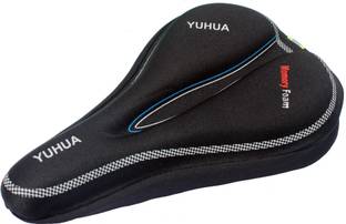 AlexVyan Yuhua Heavy Special Black Designing Gel Silicone Cycle Cushion Pad Confort Bicycle Seat Cover, Saddle Cover Free Size