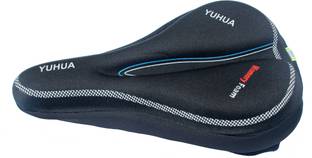 AlexVyan Yuhua 1 Pcs New Special Black Designing Gel Silicone Cycle Cushion Pad Confort Bicycle Seat Cover, Saddle Cover Free Size