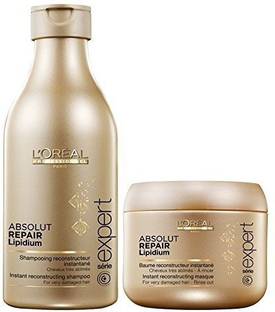 L'Oréal Professionnel Absolute Repair Lipidium Shampoo 250 ml + Mask 196 gm