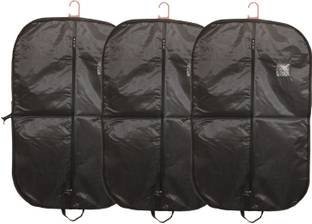 KUBER INDUSTRIES Rexene Menâs Coat Blazer Cover (Black) Set of 3 Pcs Regular Organizer