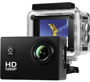 SPRING JUMP 1080P Action Camera 12Mp 1080p Wide Angle Lens Waterproof Sports Camera Sports and Action Camera