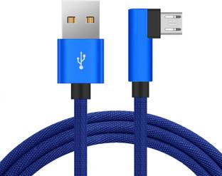 STA USB Type C Cable 1.2 m Nylon Braided 1.20 Mtr USB "C" Type Fast Charge & Sync Cable L- shape Connector New generation USB C Type Cable  (Blue)
