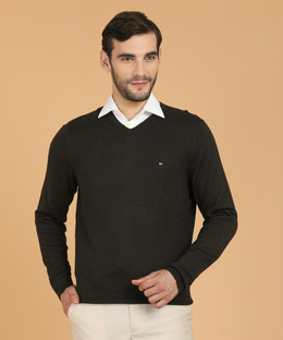 tommy hilfiger brown sweater