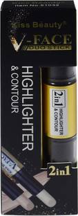 Kiss Beauty 2in1 V-FACE Concealer Highlighter & Contour Dou Stick 51032-B Concealer