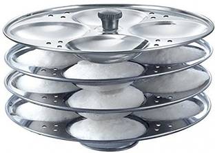 HONEST Stainless Steel Idli Stand (4plate) Induction & Standard Idli Maker