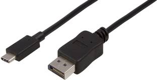 microware USB Type C Cable 2 A 1.5 m USB Type C3) to DisplayPort 6 Feet Cable USB 3.1 (USB-C) to DP Display Port Adapter Male to Male Gold-Plated Cord