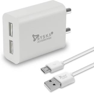 Syska 15 W 3.1 A Wall Charger for Mobile with Detachable Cable