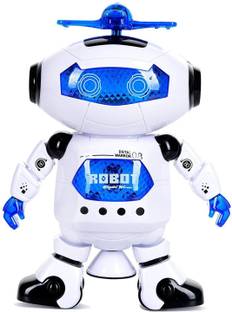 Be you own label Naughty Dancing Robot 360 Rotating with Swinging Arms & Head with Lights & Music