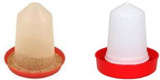 Praish Quail & Chick Feeder & Drinker Combo 500 grams capacity (Small Size) Ground Bird Feeder