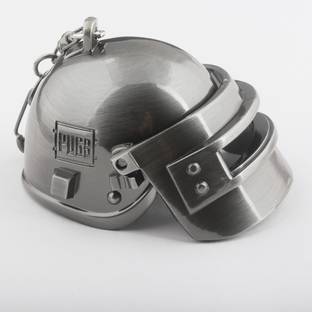 AB Posters PUBG HELMET SILVER Key Chain