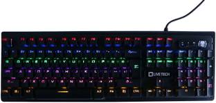 Live Tech KB08 Wired USB Standard Gaming Keyboard Compatible with Desktop, Laptop, Mac