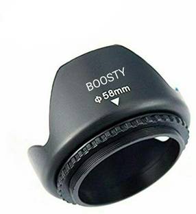 बूस्टी 58mm Screw In Tulip Shaped Flower With Locking Ring लेंस हुड
