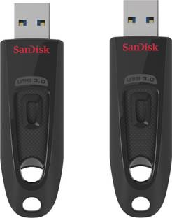 SanDisk Ultra USB 3.0 Flash Drive 64GB + 16 GB Pen Drive Compatible with Netbook, Gaming Console, Desktop Computer, Audio Player, Television, Laptop USB 3.0 Plastic Case