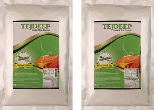 Tejdeep Lemongrass Flavour Premix- Pack of 2 Lemon Grass Instant Tea Pouch