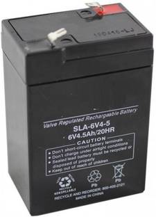 VGS MARKETINGS 6V 4.5Ah maintenance Free Rechargable Battery Emergency Light Toys UPS Gel Solar Battery