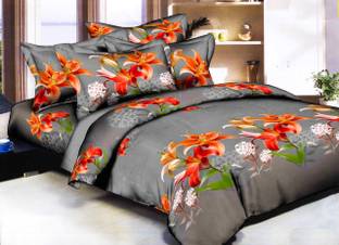 3D Bed Sheet Polycotton Double Flat 144 TC 3D Printed Bedsheet