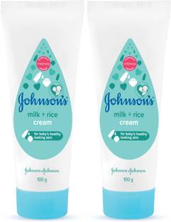 johnson's न्यू मिल्क और राइस क्रीम 100 gm (2 का पैक)