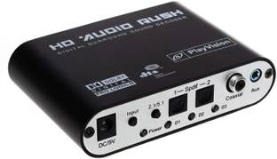 microware Digital Audio Decoder to Analog 5.1 Converter -Convert Digital Optical Coaxial DTS AC3 Dolby Signal and Stereo(R/L) Audio Signal into 5.1/2.1 Analog Output Media Streaming Device