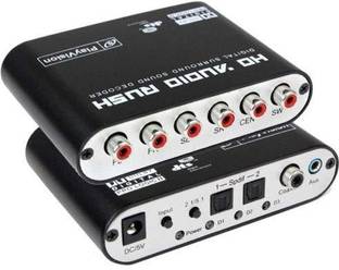 microware  TV-out Cable 5.1 Audio Rush Digital Sound Decoder Converter - Optical SPDIF/Coaxial Dolby AC3 DTS to 5.1CH Analog Audio (6RCA Output)