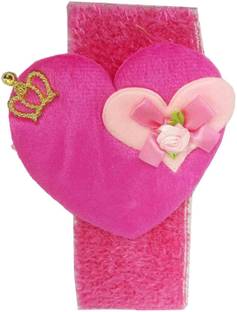 CraftEra Pink Heart Kids Wide Soft Hair Bands Headwear for Girls Children Headbands Hair Accessories Head Band