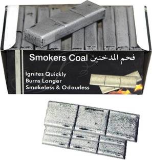SEGGO Natural Quick Light Smoker Coal 60 Brick Odorless and Smoke Free Magic Hookah Charcoals