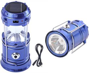 ROYAL STAR Electric & Solar Power Rechargeable with Phone Charger Emergency Light Emergency Light (BLUE) PACK OF 1 3 Lantern Emergency Light