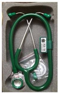 MSI Microtone Green Tube DUAL SIDED Chest Piece Stethoscope