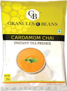 Granules and Beans Cardamom (Elaichi) Instant Tea Premix - 1 KG Cardamom Instant Tea Pouch