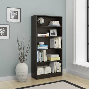 SPACEWOOD Engineered Wood Open Book Shelf