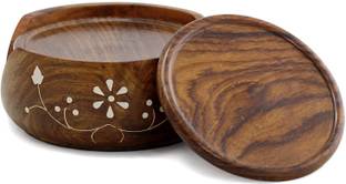 Trustshoppee Round Reversible Wood Coaster Set