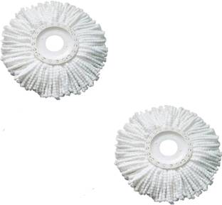 Aryshaa Polyester Microfiber Mop Head Refill Set for Magic Mop 360° Spin Replacement, 2 Piece … Refill