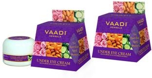 VAADI HERBALS Under Eye Cream - Almond Oil & Cucumber extract (30 gms x 2)