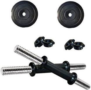 Protoner 16 kg 16 kg PVC Adjustable Dumbbells with Gloves Hand Gripper Home Gym Combo